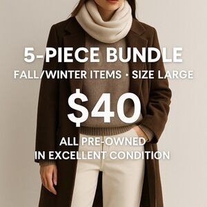 5-Piece Women’s Fall/Winter Bundle – Size Large Seasonal Favorites Great Brands!